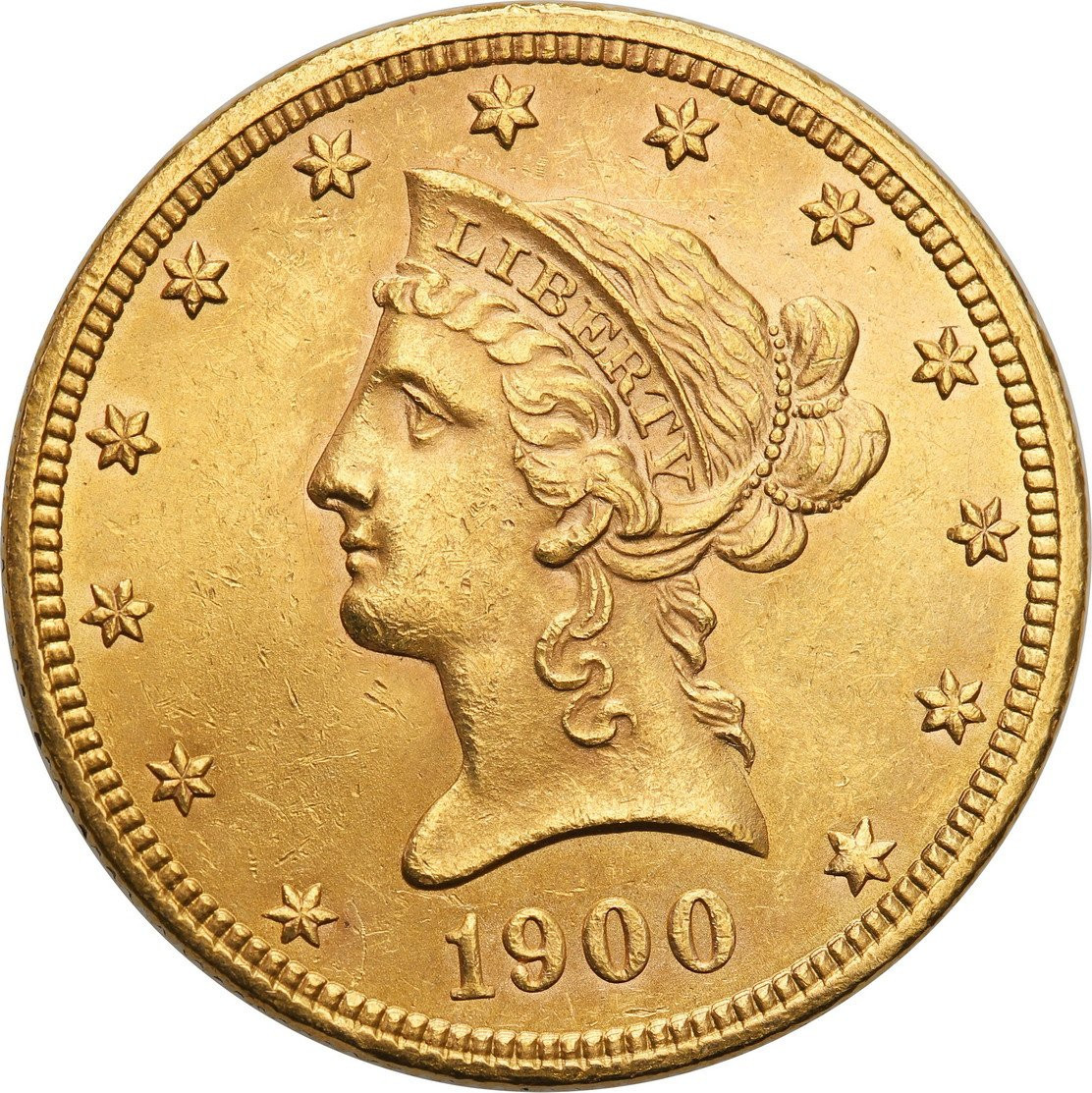 USA 10 dolarów 1900 Philadelphia Liberty st.1-